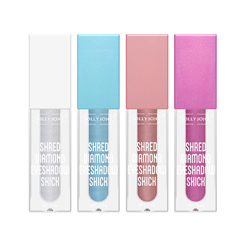 Cross-border JOLLY JOJO Four-color Liquid Eyeshadow Highlight Brightening Glitter Pearl Sequin Eyeshadow Liquid Item Picture