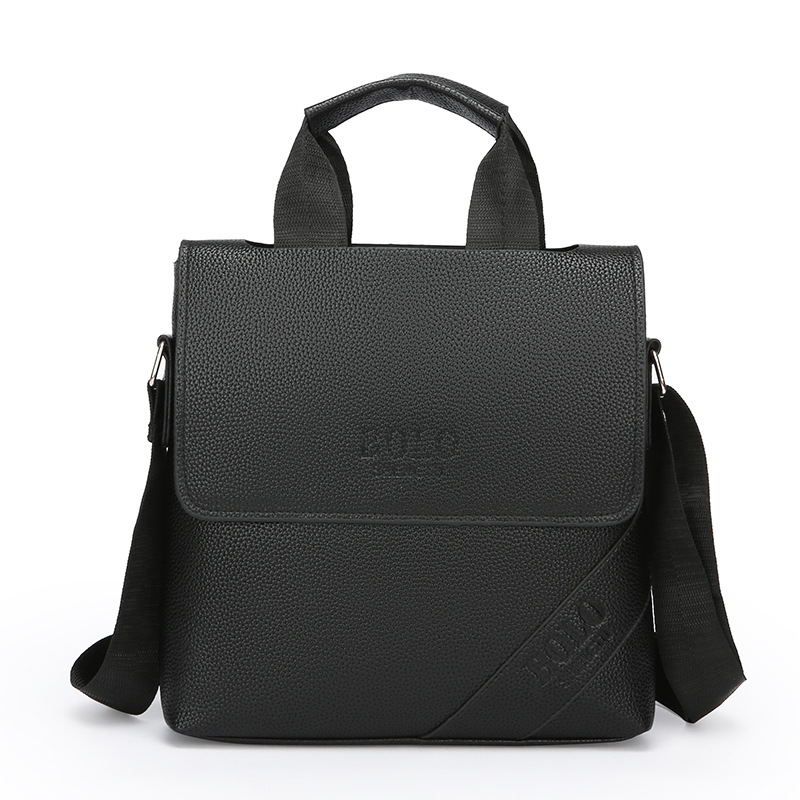2025 New men's vertical bag, single-shoulder crossbody bag, business commuting briefcase, trendy and fashionable men's bag for work Item Picture