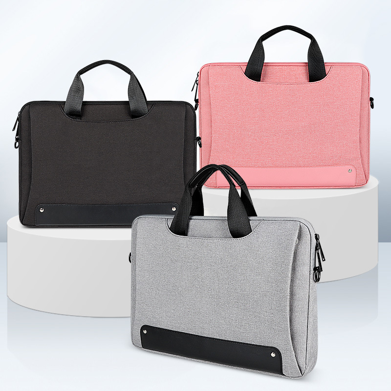 Wholesale single-shoulder portable laptop bags, waterproof briefcases, 131,415.6 inches, both men and women can print logos Item Picture
