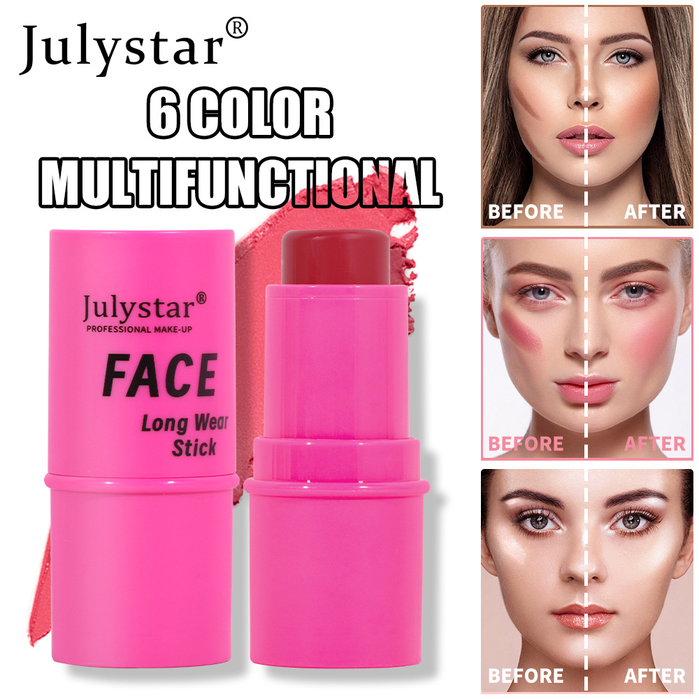 Cross-border Contouring high-gloss Stick, multi-functional makeup Facial blush base cream, pearlescent Brightening, under-eye eye contour stick Specification drawing