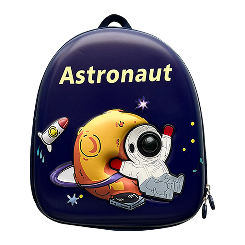 New eggshell children's kindergarten schoolbags, baby small schoolbags, boys' and girls' backpacks, cartoon casual flashing light backpacks Item Picture