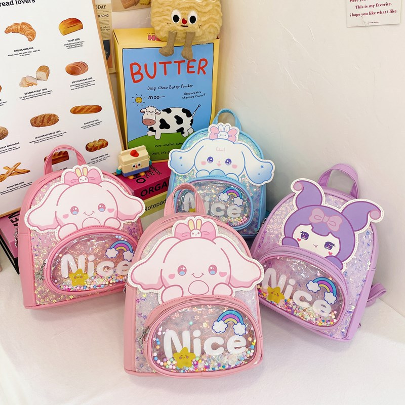 2024 Trendy, cute and lightweight children's backpacks, kindergarten schoolbags, and cartoon small class schoolbags for girls to reduce the burden full figure