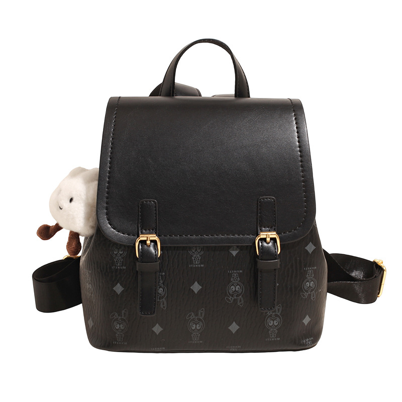 This is a niche design for women, featuring cartoon animal prints. It is a pink backpack with a high level of appearance and large capacity for travel Item Picture