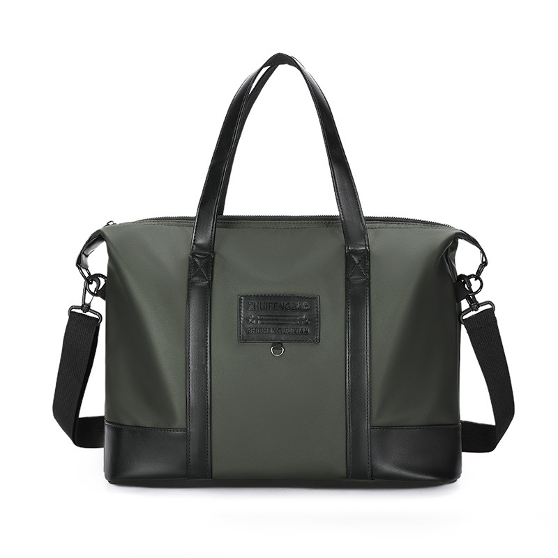 Men's business casual large-capacity travel bag, Korean-style fashionable handbag, lightweight crossbody bag, simple briefcase Item Picture