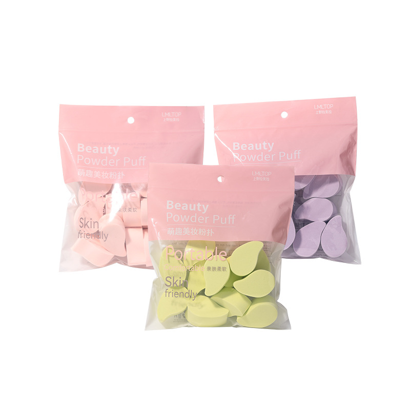LMLTOP Little Mango Powder Puff 12 pieces, Hydrophilic, water-soaking, large makeup fruit Powder puff bag SY225 Item Picture