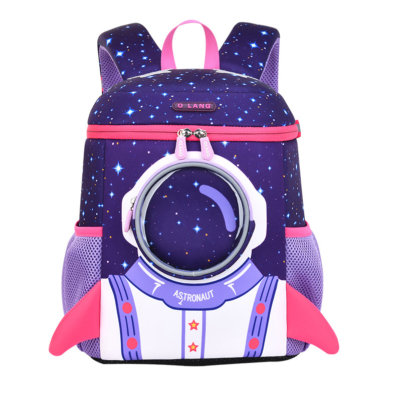 Schoolbag bucket backpack 1-3-6 new space bag for toddlers, boys' cool bag, diving material bag, children 'backpack 5 Item Picture