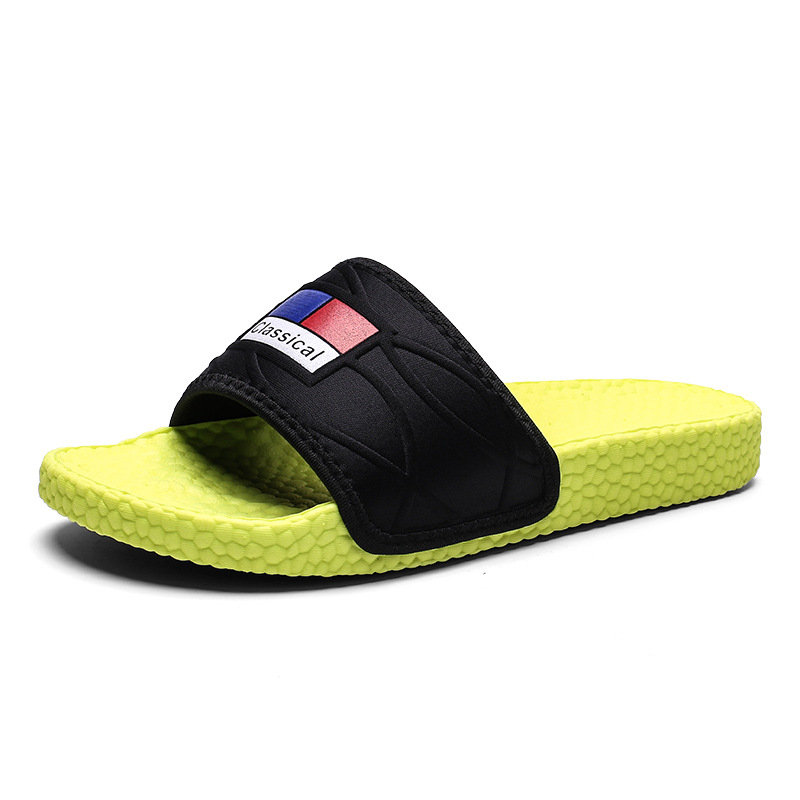 "Super Popcorn slippers Summer men slides Beach shoes Men outdoor fashion Trend slippers with a feeling of stepping on poop. Item Picture