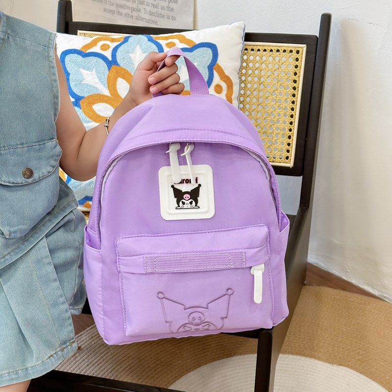 Simple and elegant Harajuku style pudding dog backpack, trendy boy's cool wide shoulder strap backpack with reduced load, kindergarten children's bag Specification drawing