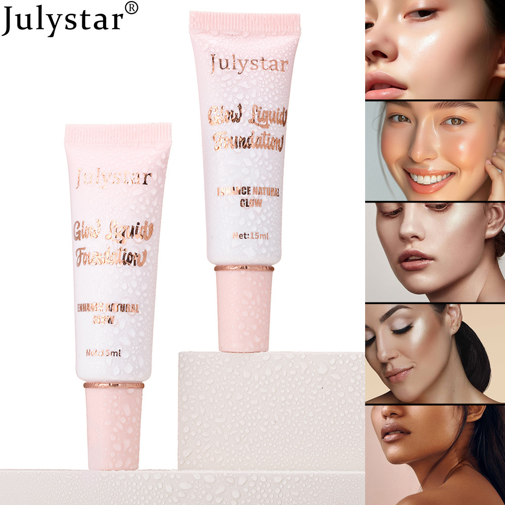 Julystar Facial Concealer Bestseller High-Gloss Pearlescent Foundation, Natural and Long-lasting brightening and moisturizing Foundation wholesale Application Scenario