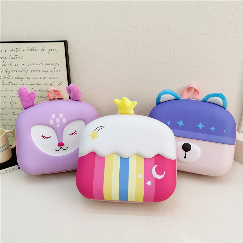 24 New styles of kindergarten schoolbags, cute cartoon backpack for boys and girls, ultra-light and weight-reducing children's trendy schoolbags details Picture