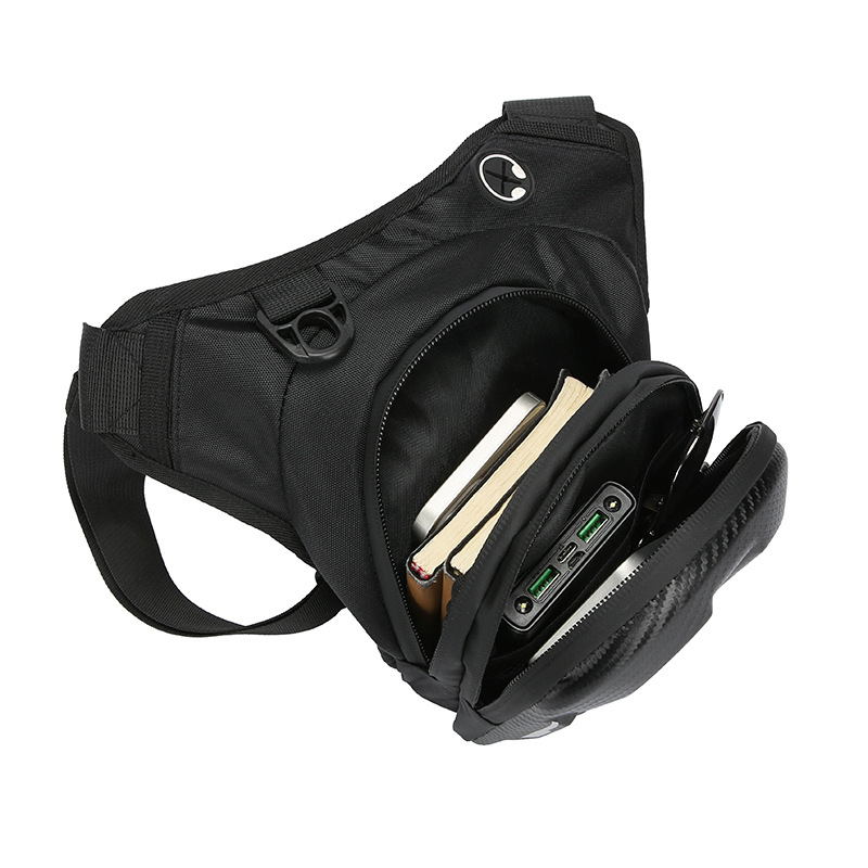 Wholesale summer knight motorcycle hard-shell multi-functional leg bags, men's cycling waist bags, outdoor motorcycle crossbody bags details Picture