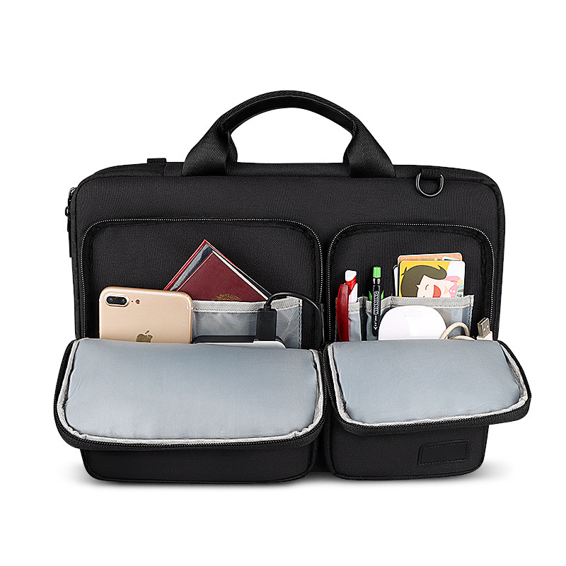 Laptop shoulder bag, notebook inner bag, macbook waterproof briefcase PRO 1345.6-inch air details Picture