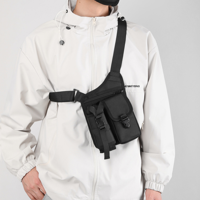 Water cup bag, shoulder bag, tactical bag, tool bag, chest bag, men's high-end backpack, shoulder bag, multi-purpose Application Scenario