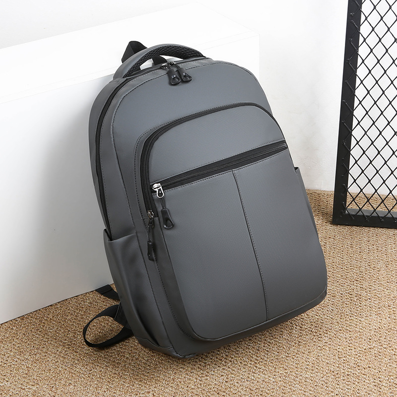 Cross-border business backpack, men's commuting and office computer bag, water-resistant double backpack, lightweight and large-capacity student schoolbag Specification drawing