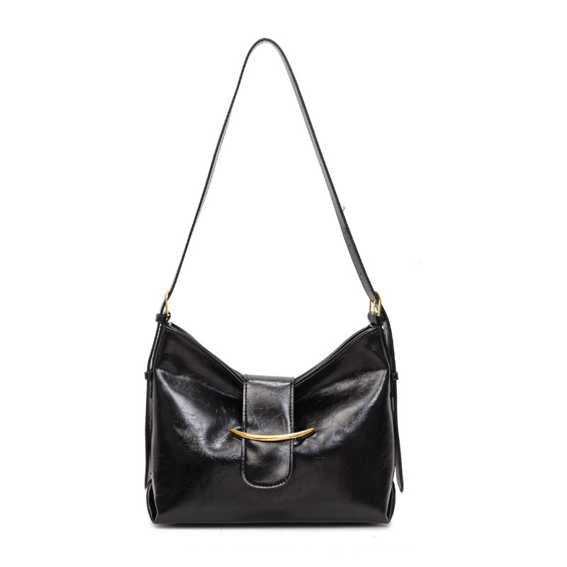 Soft leather retro-style bag, large-capacity women's bag, 2025 summer new trendy bucket bag, fashionable and elegant, single-shoulder crossbody bag Item Picture