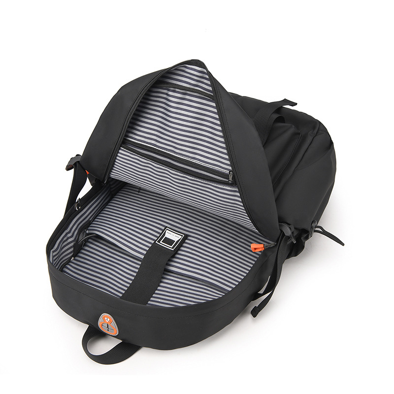 New men's casual travel backpack, middle school schoolbag, and custom-made logo for double-shoulder computer bag Specification drawing