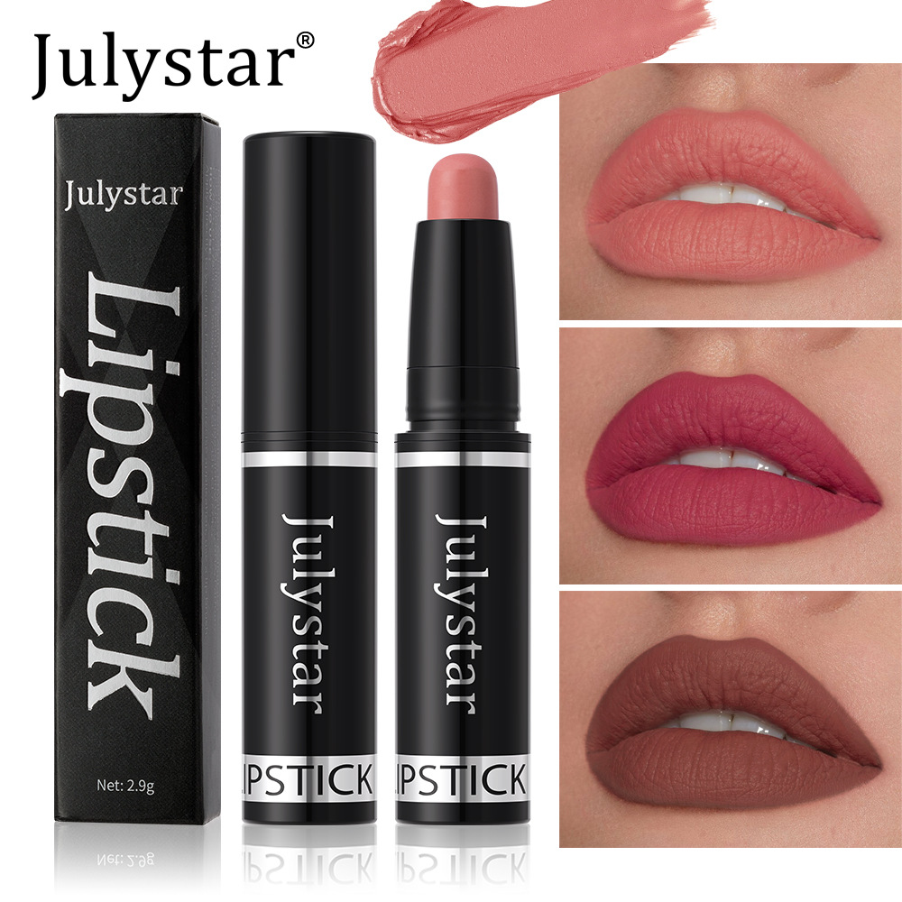 Julystar Cross-border matte Makeup Lipstick Pen with rotating velvet is not easy to stick to the lip of the cup Specification drawing