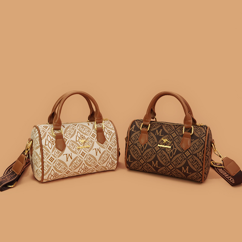 This year's popular cross-border handbag for women is the 2024 new printed letter texture light luxury Boston handbag and single-shoulder bag Application Scenario