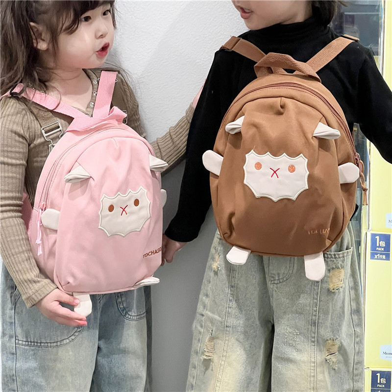 Cartoon cute little lamb bag 2023 New autumn style, cute mobile phone bag, soft girl children's Japanese-style backpack full figure