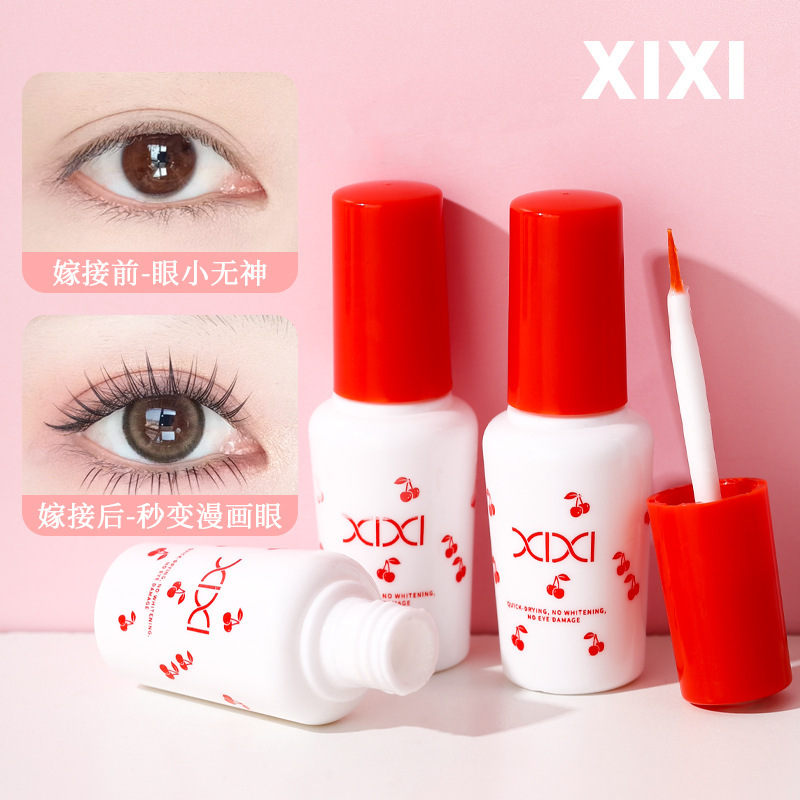 xixi Quick-drying, gentle and seamless false eyelash glue, waterproof, sweat-proof, frost-proof, transparent and colorless, quick-drying and easy-to-remove eyelash glue Application Scenario