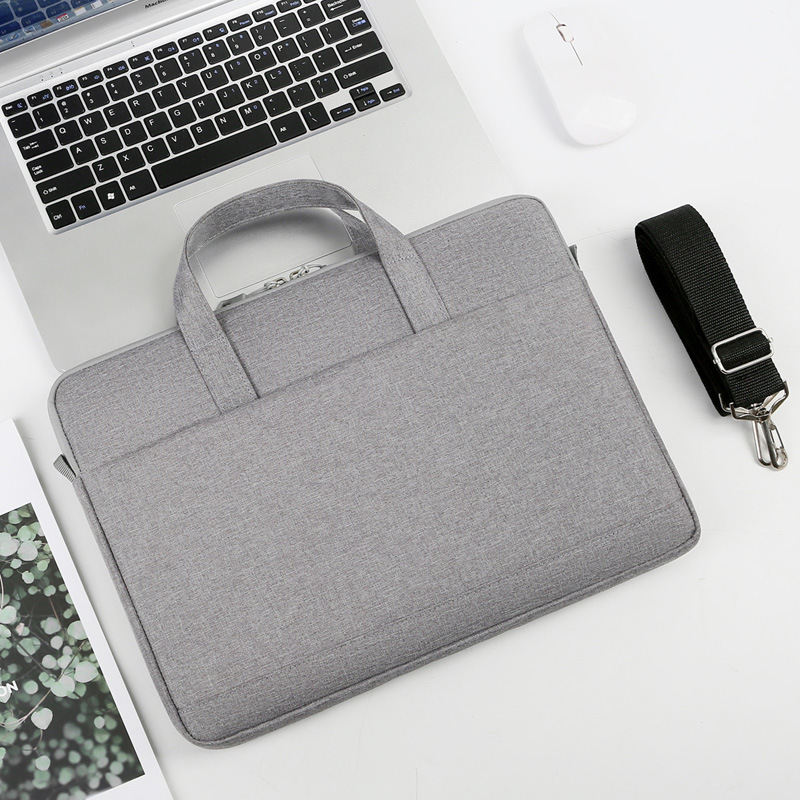 Simple laptop bag, 13-inch, 14-inch computer, 15.6-inch ultra-thin notebook, single-shoulder bag, tablet computer bag details Picture