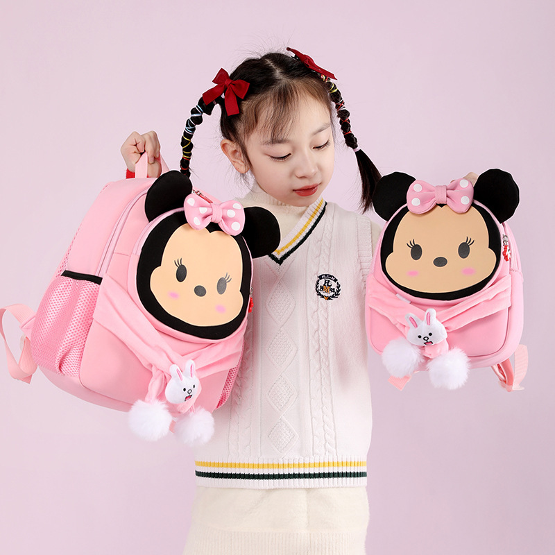 2023 New style primary school schoolbag, cartoon and animation, kindergarten children's backpack, lightweight back-protecting and anti-wandering backpack full figure