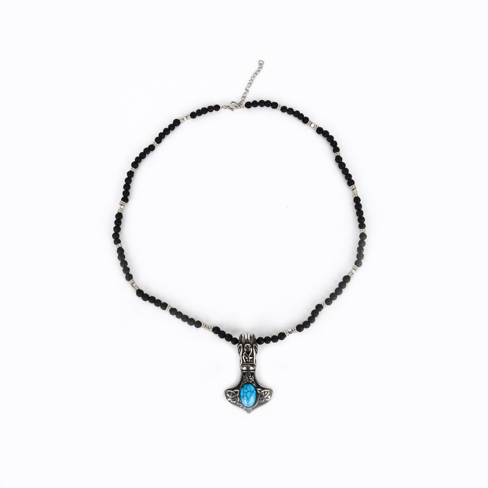 欧美跨境饰品时尚高级感小众爱心吊坠锁骨链玻璃米珠手工串珠项链