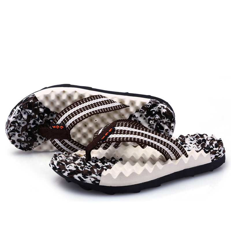 Custom-made men's flip-flops for summer outdoor use, thick-soled thick-soled outdoor beach cool slippers wholesale details Picture