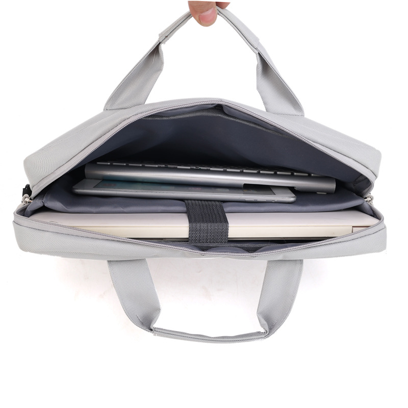 Simple laptop bag, shockproof airbag, laptop shoulder bag, large-capacity business crossbody bag, briefcase Specification drawing