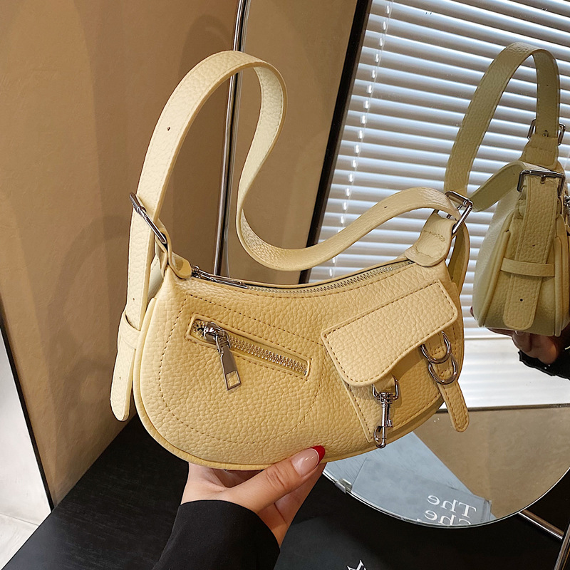 Underarm trendy and fashionable dumpling bag for women, simple and versatile Korean style single-shoulder bag, 2025 new niche design crossbody bag full figure