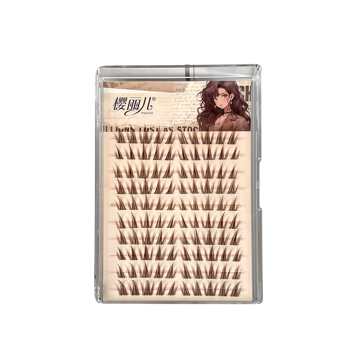 Sakura's brown sunflower false eyelashes are naturally simulated, with thick, segmented single tufted butterfly eyelashes from shoujo manga Item Picture