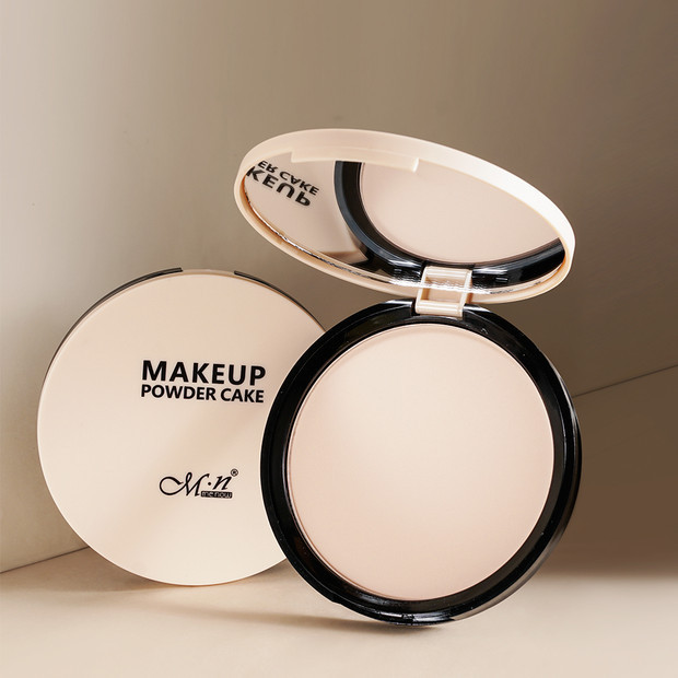 Menow large powder compact one-pat contour, brightening, matte fine powder, light and thin setting powder Specification drawing
