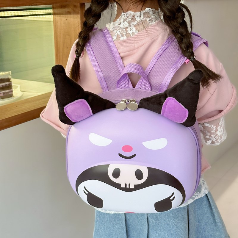 The new summer 2024 kindergarten children's schoolbag is cute and sweet. It features a large-capacity hard shell bag for girls and princesses Specification drawing