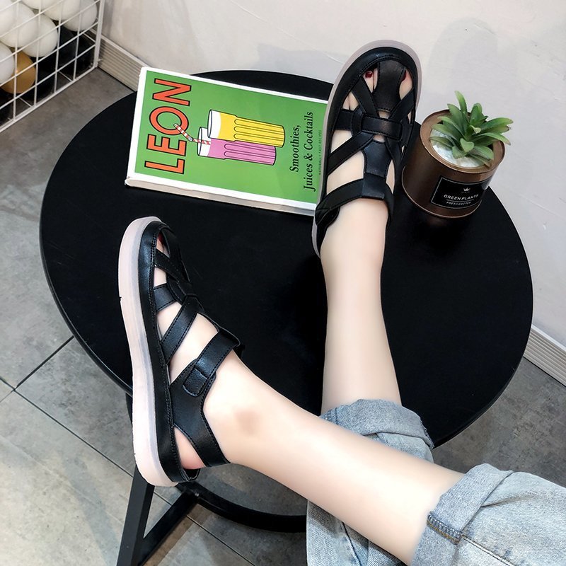 Fashionable crystal jelly sole women's sandals 2021 Summer new Korean style versatile Velcro student girls' cool slippers Application Scenario