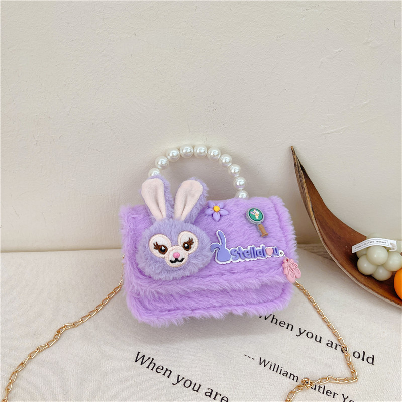 New Year Red Girls' Bag 2023 Little Girls' Bag, Princess Handbag, Children's Crossbody Bag, Cartoon Plush Bag Application Scenario