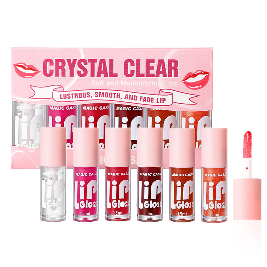 MAGIC CASA Cross-border Six-Piece Set of Water Light Jelly Lip Care Oil and Lip Lotion Item Picture