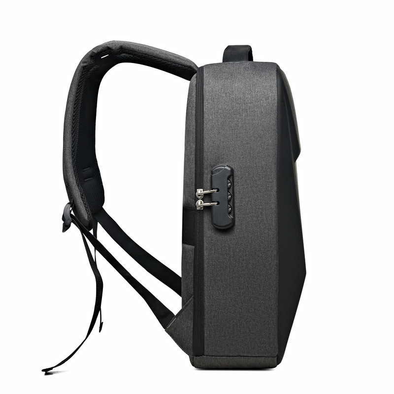 New hard-shell backpack, anti-theft business computer backpack, men's backpack, large-capacity schoolbag, multi-functional details Picture