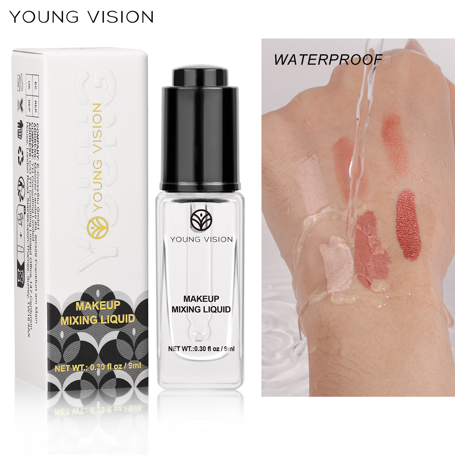 YOUNG VISION Makeup Blend Essence, Eyeliner Cream, Powder Compact, Blush, Nail Polish, Eyeshadow Diluent full figure