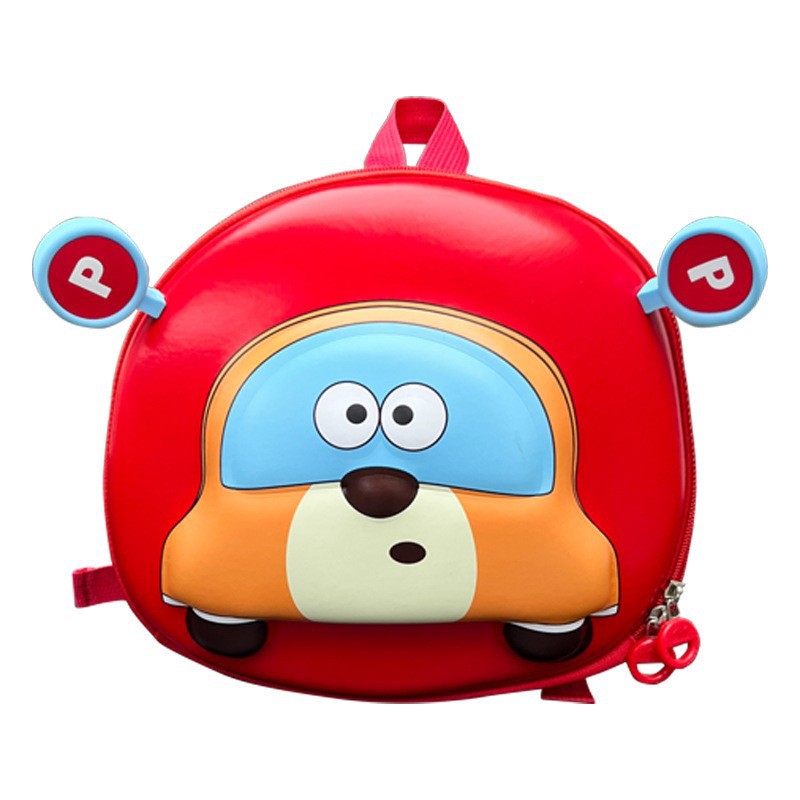 2024 New kindergarten schoolbag, cute car baby, lightweight backpack, eggshell backpack for boys and girls to go to school details Picture