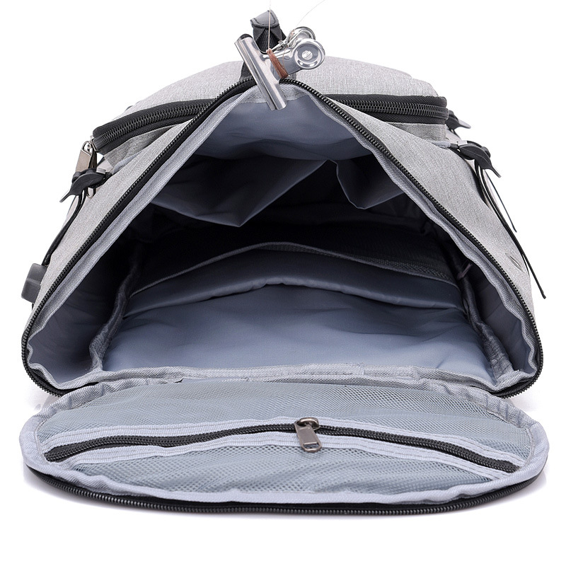 Wholesale Oxford cloth schoolbags in stock, large-capacity outdoor travel backpacks, multi-purpose luggage backpacks, customized logos Item Picture