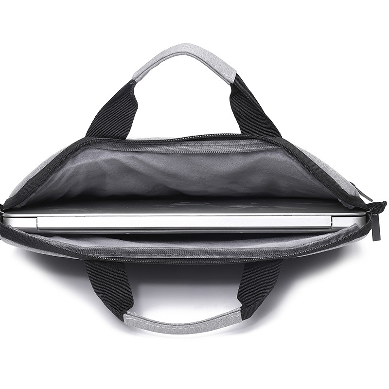 Lightweight laptop bag 14/15.6-inch ultrabook single-shoulder handbag wholesale gift with logo printing details Picture