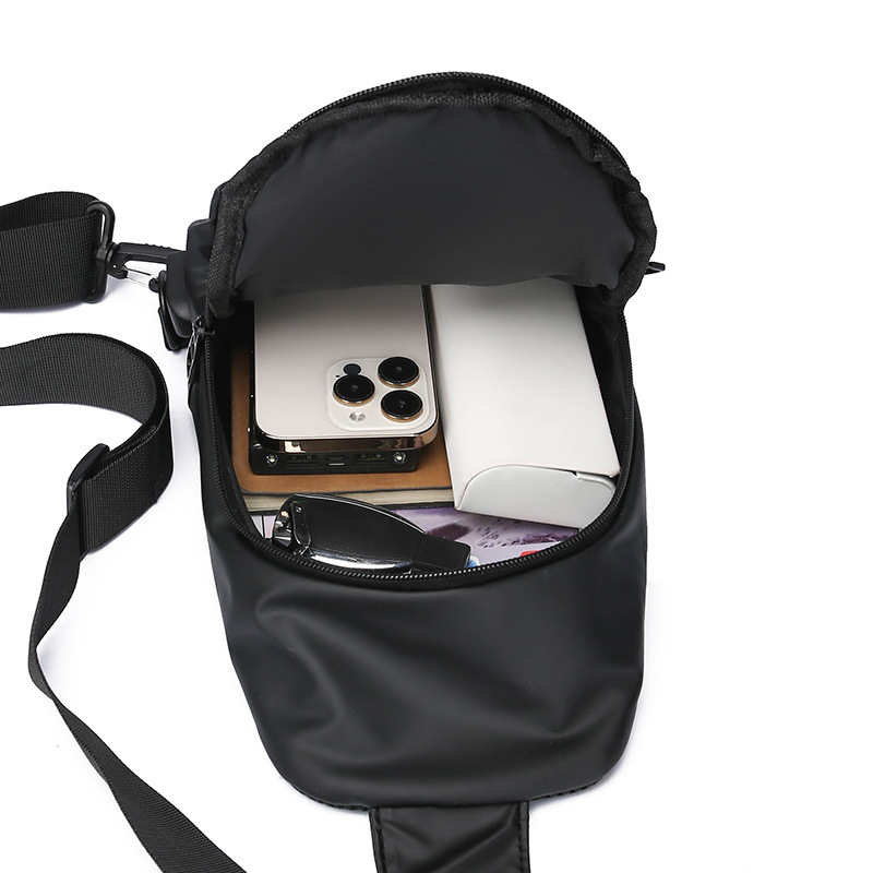 2024 Spring New multi-functional backpack, fashionable shoulder bag, cross-border wholesale men's chest bag, USB charging port bag Item Picture