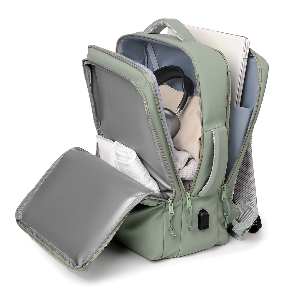 Multi-functional double-shoulder computer bag for men, high-end feel, large capacity, casual travel, college student schoolbag, double-shoulder bag for women Application Scenario