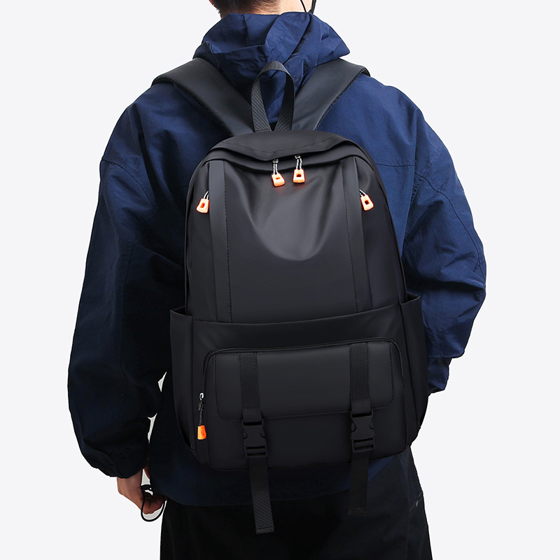 Men's business commuting fashion high school and college students' backpacks, casual large-capacity computer bags, travel backpacks, waterproof details Picture
