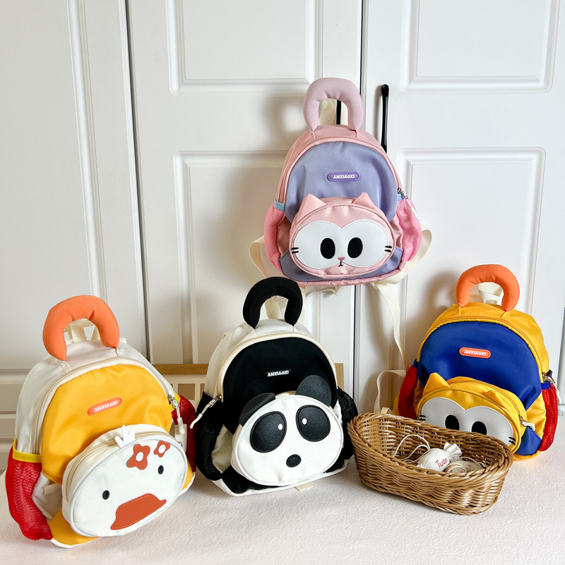 New style kindergarten schoolbag: Cartoon schoolbag for boys aged 1-3-6 and cute mini schoolbag for girls full figure