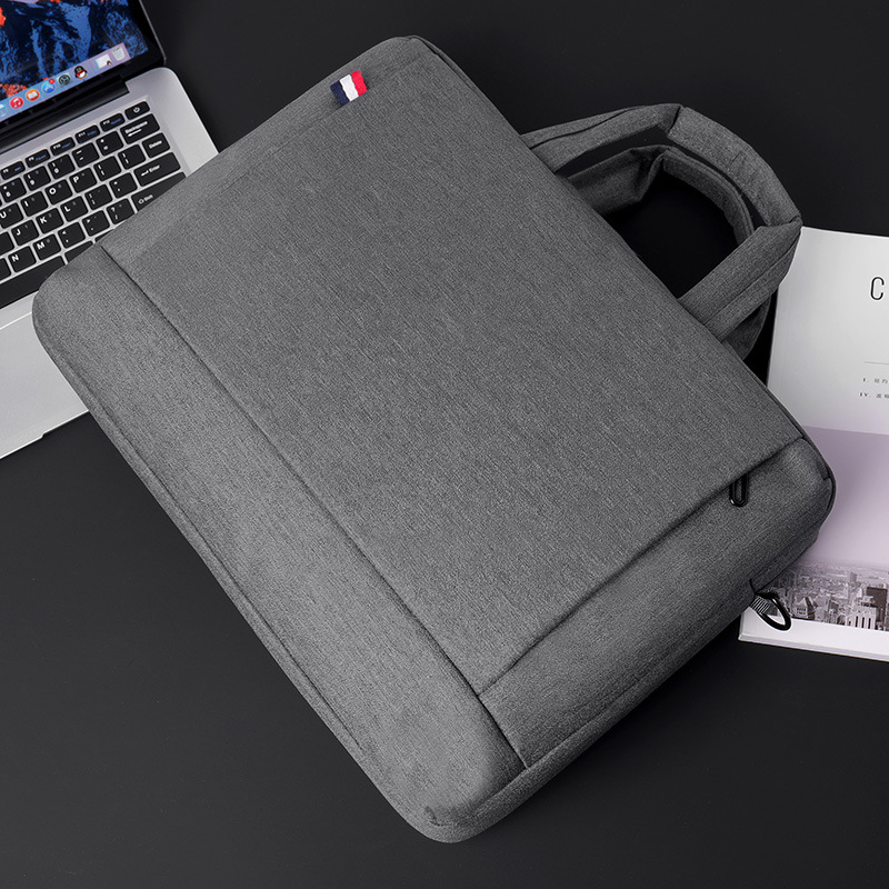 Oxford fabric waterproof laptop bag, business single-shoulder crossbody handbag, large-capacity meeting and office document bag details Picture