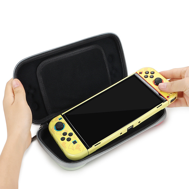 Nintendo switch game console storage case, anti-drop EVA hard shell protective case, double-layer game card accessory storage Item Picture