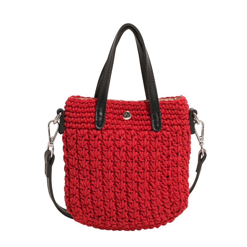 Hand-woven straw bag for women's summer 2025 new style super popular crossbody bag Korean version beach vacation mobile phone bag Item Picture