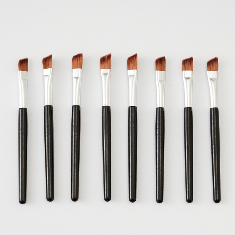 Factory wholesale single eyebrow brushes, portable mini brushes, eyeliner brushes, beauty tools, makeup brushes, direct sales of fan-shaped pens Specification drawing