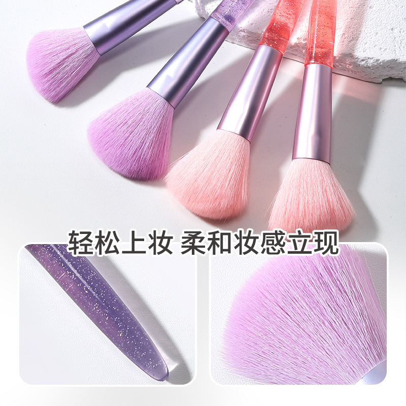 LMLTOP Foundation Brush 2-piece Portable Blush Powder Brush Contour Contour Brush Makeup Set Brush LLT35 details Picture